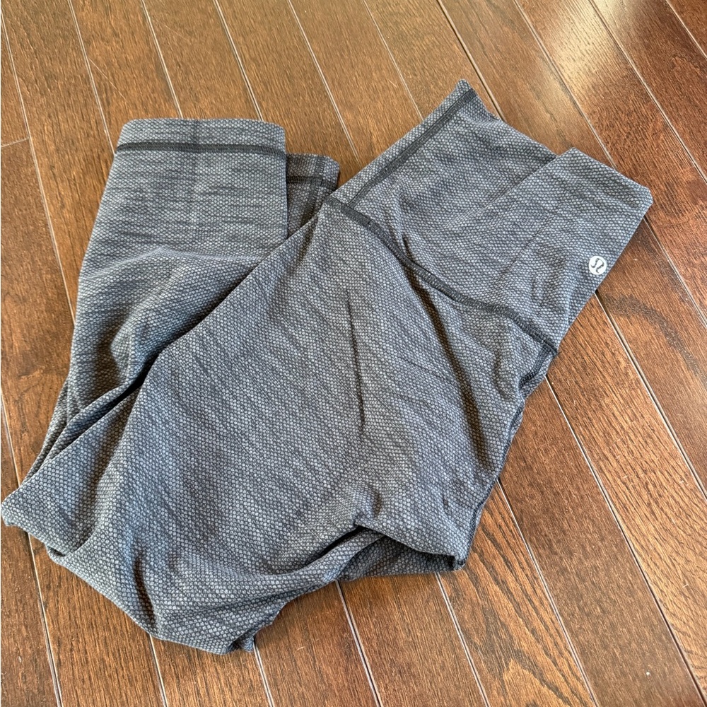 lululemon athletica Kids' Heather Charcoal Textured Leggings